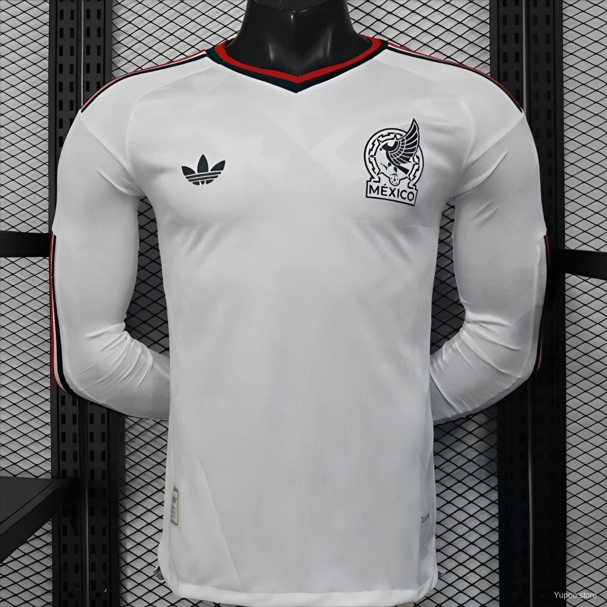 Camiseta de fútbol México 2026 VISITANTE MANGA LARGA VERSION JUGADOR